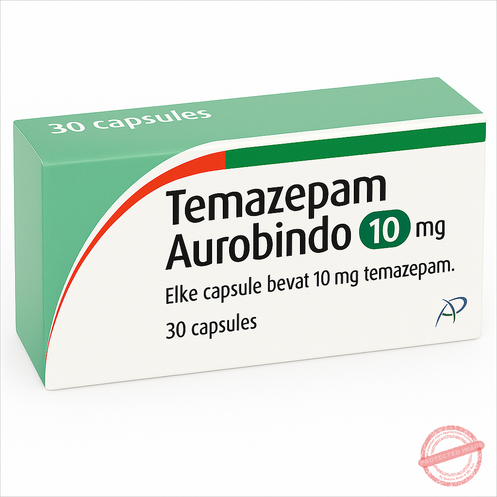 Doosje Temazepam 10 mg capsules &ndash; slaapmiddel tegen slapeloosheid
