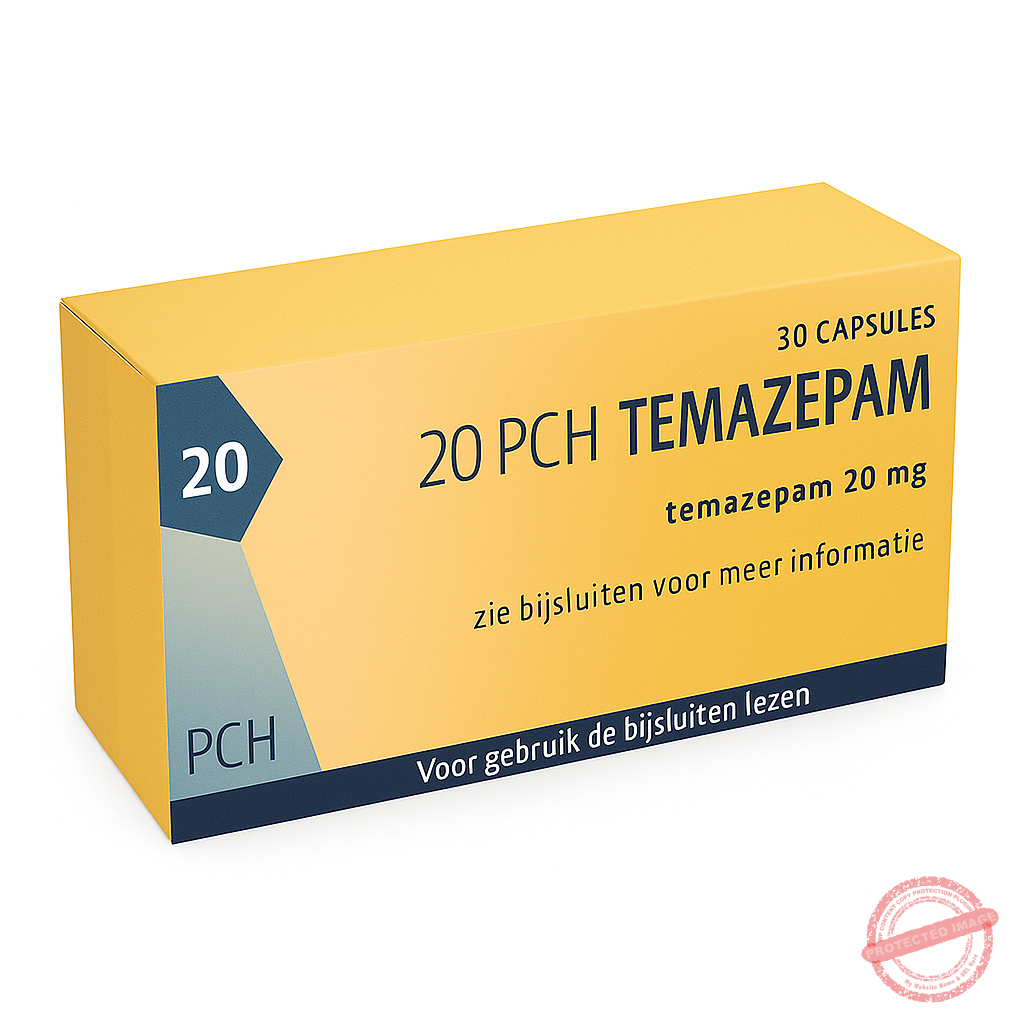 Doosje Temazepam 20 mg capsules &ndash; slaapmedicatie tegen slapeloosheid