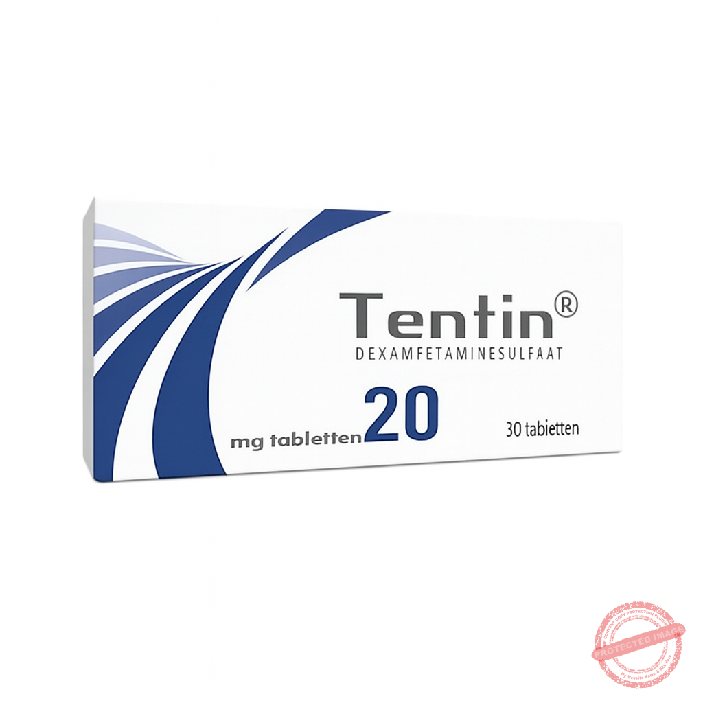 Tentin 20 mg verpakking &ndash; dexamfetaminesulfaat tabletten (30 stuks)